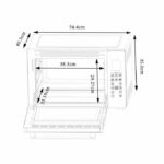 CONTINENTAL EDISON CEMF38DIG - Miniforno elettrico 38L nero - 1600W - Girarrosto, Convezione naturale - immagine 3