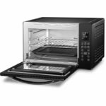 CONTINENTAL EDISON CEMF45DIG - Miniforno elettrico 45L nero - 2000W - Girarrosto, Convezione naturale - immagine 2