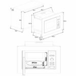 Forno Microonde CONTINENTAL EDISON MO20IXEG - 20 Litri - Grill - Incasso - immagine 4