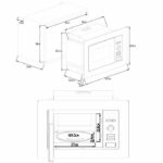 Forno Microonde CONTINENTAL EDISON MO20IXES - 20 Litri - Incasso - immagine 4