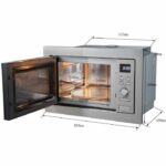 CONTINENTAL EDISON CEMO25GE2 Grill microonde da incasso Nero L59,5 x H38,8 x P40 cm 25L - immagine 3