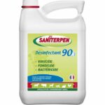 Disinfettante SANITERPEN 90 ad alte prestazioni - Per habitat, veicoli e attrezzature per il trasporto di animali - 5 L