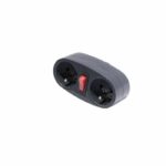 Presa CHACON biplite 16A con interruttore antracite - immagine 5