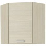 CHAMONIX Mobile angolare alto 60/60 - Decoro rovere chiaro - L58 x P58 x H72 cm