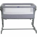 Culla Co-Sleeping CHICCO Next2Me GO - Compatta - Pieghevole - Reclinabile - 6 Livelli di Altezza - Grigio Chiaro