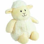 JEMINI Peluche borsa dell'acqua calda pecora - Da riscaldare al microonde micro perline di argilla +/- 19 cm