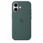 APPLE iPhone 16 - Custodia in silicone con MagSafe - Verde lago - immagine 4
