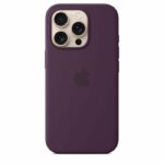 APPLE iPhone 16 Pro - Custodia in silicone con MagSafe - Prugna