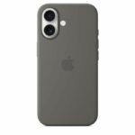 APPLE iPhone 16 - Custodia in silicone con MagSafe - Grigio pietra - immagine 4