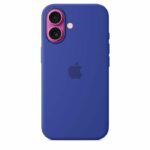 APPLE iPhone 16 - Custodia in silicone con MagSafe - Blu oltremare - immagine 3