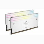 Memoria RAM - CORSAIR - Dominator Titanium RGB DDR5 - 32GB 2x16GB DIMM - 6600MT/s - Intel XMP 3.0 - 1,40V - Bianco (CMP32GX5M2X6600C