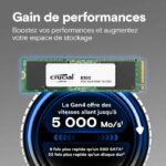 SSD interno - CRUCIAL - E100 - 1 TB - PCIe Gen4 NVMe M.2 - Fino a 5000 MB/s - immagine 2