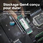 SSD interno - CRUCIAL - E100 - 1 TB - PCIe Gen4 NVMe M.2 - Fino a 5000 MB/s - immagine 4