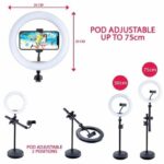 Canal Toys - Studio Video 2 in 1 con anello luminoso a LED multicolore, supporto doppia funzione - Studio Creator - INF027 - immagine 3