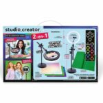 Canal Toys - Studio Video 2 in 1 con anello luminoso a LED multicolore, supporto doppia funzione - Studio Creator - INF027 - immagine 6