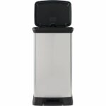 CURVER | Pattumiera a pedale 50L, aspetto metallo, plastica riciclata - immagine 4