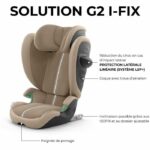 Seggiolino auto - CYBEX - Solution G2 i-Fix Plus Tessuto - Moon Black - immagine 2