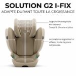 Seggiolino auto - CYBEX - Solution G2 i-Fix Plus Tessuto - Moon Black - immagine 4