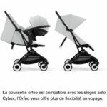 CYBEX - Passeggino ultracompatto e confortevole - ORFEO - 4 ruote - Grigio nebbia - immagine 6