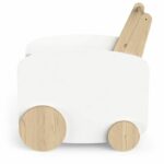 Carrello portaoggetti su ruote - FIRMIANA - Stile scandinavo - Bianco opaco / Rovere Kronberg - 49,8 x 35 x 52,5 cm - DEMEYERE - immagine 2