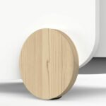 Carrello portaoggetti su ruote - FIRMIANA - Stile scandinavo - Bianco opaco / Rovere Kronberg - 49,8 x 35 x 52,5 cm - DEMEYERE - immagine 3
