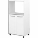 READY Carrello da cucina L 60 cm Bianco