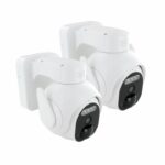 Telecamere da esterno - DIO CONNECTED HOME - Set da 2 - Rotanti - Batteria - 3 MP