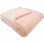 DOMIVA Coperta da neve con rivestimento in micromorbido - 75 x 100 cm - Latte alla fragola