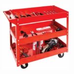 Carrello da officina a 3 vassoi - DOMAC - Riponi facilmente i tuoi attrezzi e, soprattutto, ritrovali facilmente! Ideale per privati - immagine 4