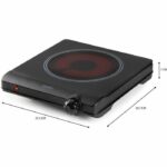 Piano cottura in vetroceramica - DOMO - 1 fuoco - 25,3 x 28,7 x 7 cm - DO30111KP - immagine 4