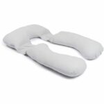 doomoo Maxxy Cuscino per gravidanza e allattamento - Formato XXL - Ultra confortevole, Grigio