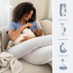 doomoo Maxxy Cuscino per gravidanza e allattamento - Formato XXL - Ultra confortevole, Grigio - immagine 4