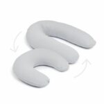doomoo Twisty Cuscino per Gravidanza e Allattamento 2 in 1 - Ultra Comfort - Imbottitura con microsfere ultrafini, Grigio - immagine 3