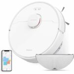 DREAME D9Max White - Robot aspirapolvere 2 in 1 - Navigazione laser intelligente LDS - 4.000 Pa - Mappe di piani multipli