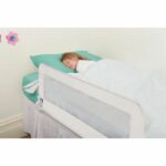 DREAMBABY Sponda letto extra large PHoeNIX - Pieghevole e portatile - L 110 x L 45,5 cm - Bianco - immagine 2