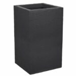 EDA Square Flower BAC High Graphit su - 36 L - 29,5 x 29,5 cm x 49,5 cm - grigio antracite