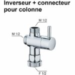 Deviatore e raccordo per colonna doccia - Standard - EDOUARD ROUSSEAU - Cromo - immagine 3