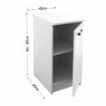 Base cucina START L 40 cm - Bianco lucido - immagine 4