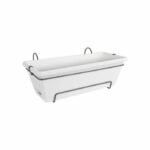 Balconiere Elho Barcelona Allin1 50 - Bianco - L 50 x P 28 x H 19 cm - Balcone esterno - 100% riciclato