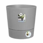 ELHO - Vaso da fiori - Greensense Aqua Care Round 43 - Cemento chiaro - Interno/esterno - Ø 43 x H 42,5 cm