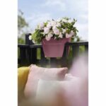 ELHO - Vaso di fiori - Vibia Campana Flower Bridge 40 - Dusty Pink - Balcone esterno - L 26 x P 39 x H 22 cm - immagine 2