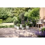 Vaso per fiori - ELHO - Amiga Round 25 - Bianco - L 25 x P 24,5 x H 18 cm - Esterno - 100% riciclato - immagine 5