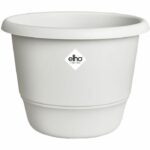 Vaso per fiori - ELHO - Amiga Round 40 - Bianco - Ø 39 x H 29 cm - Esterno - 100% riciclato