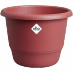 Vaso per fiori - ELHO - Amiga Round 40 - Rosso - Ø 39 x H 29 cm - Esterno - 100% riciclato