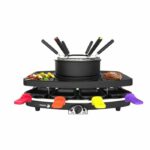 FAGOR - FG816 tergicristallo combinato 3 in 1 + fonduta + grill - 1100 W - capacità 1,5 L - 8 poelon + 6 plettri per fonduta - immagine 2
