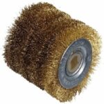 Spazzola metallica grande - filo di ottone 0,3mm - Ø60mm - L60mm