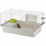 Gabbia - FERPLASTE - CAVIE 80X1 - 77 x 48 x 42 cm - Grigio chiaro