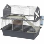FERPLAST Cage Barn 80-78 x 48 x 65 cm - Grigio - Per coniglio
