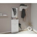 Scarpiera - Decoro bianco - 3 ribalte - 6 paia - L58,5 x H104,5 x P17 cm - Made in Germany - immagine 4