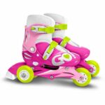 RAGAZZE 2 in 1 Pattini inline tre ruote Misura 27-30 CONTROLLO PATTINI - immagine 2